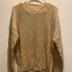 Lush Oatmeal Brown Sweater - Small
